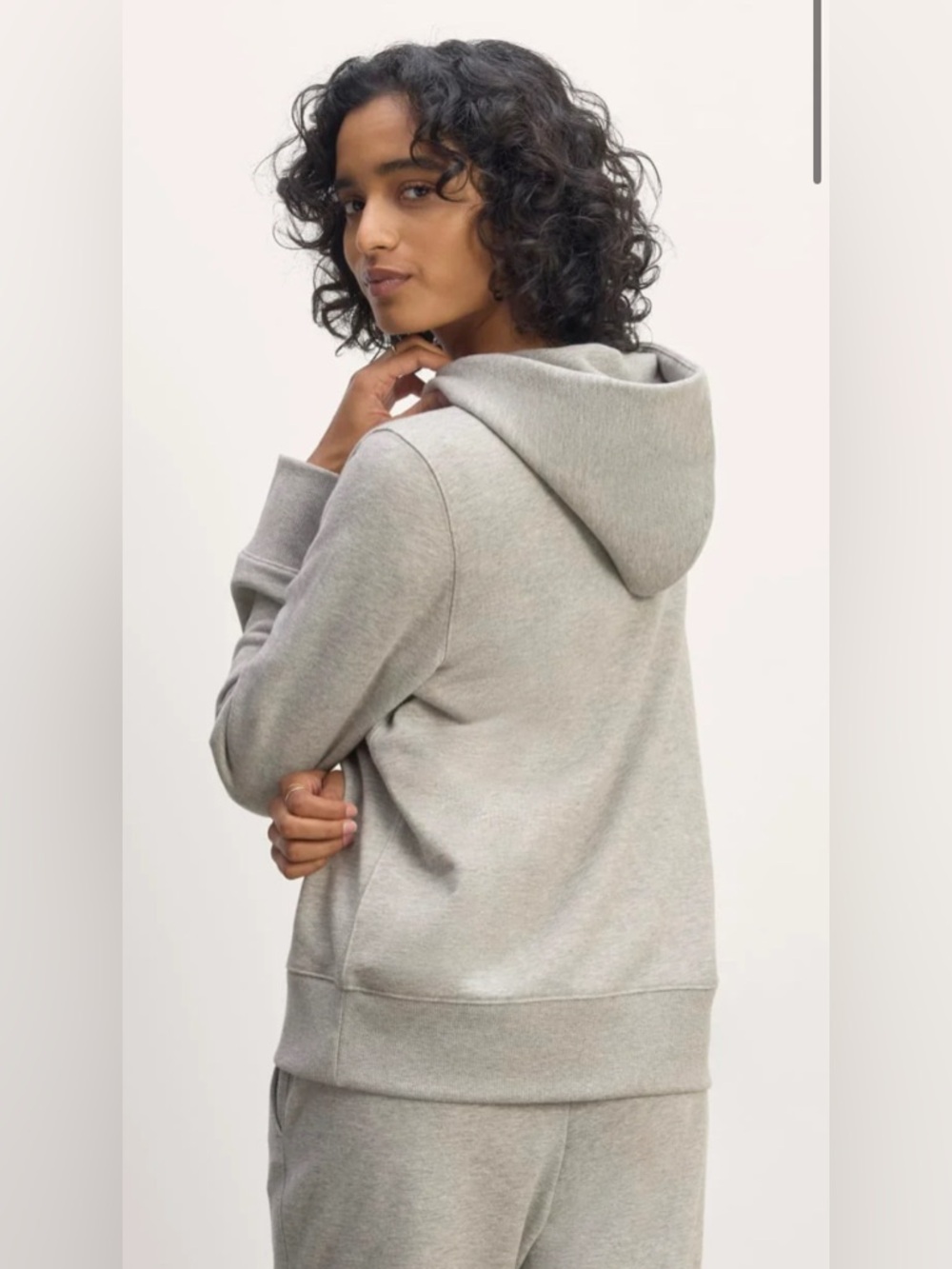 New Everlane THE OFF-DUTY TERRY HOODIE in Heathered Grey Size S - Picture 2 of 13